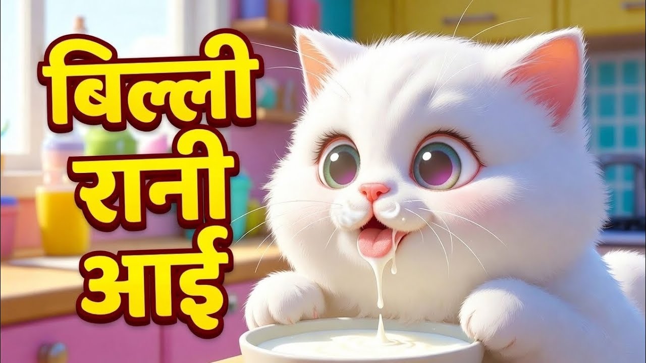 म्याऊँ म्याऊँ! बिल्ली रानी दूध पीने आई @AiSeekify @AiSongStudio01 @NuNuTVNurseryRhymes 