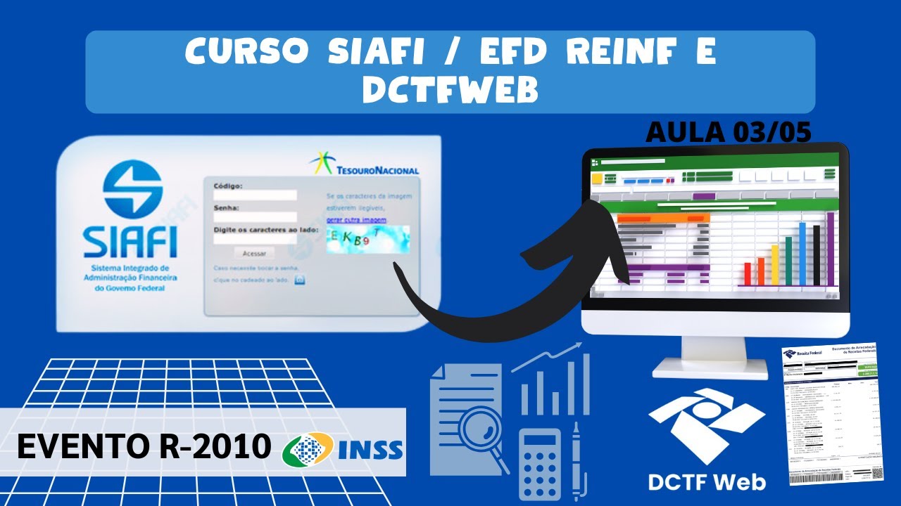 Curso de Planilha SIAFI EFDReinf/DCTFWeb - INSS Serviços Tomados – AULA 03/05