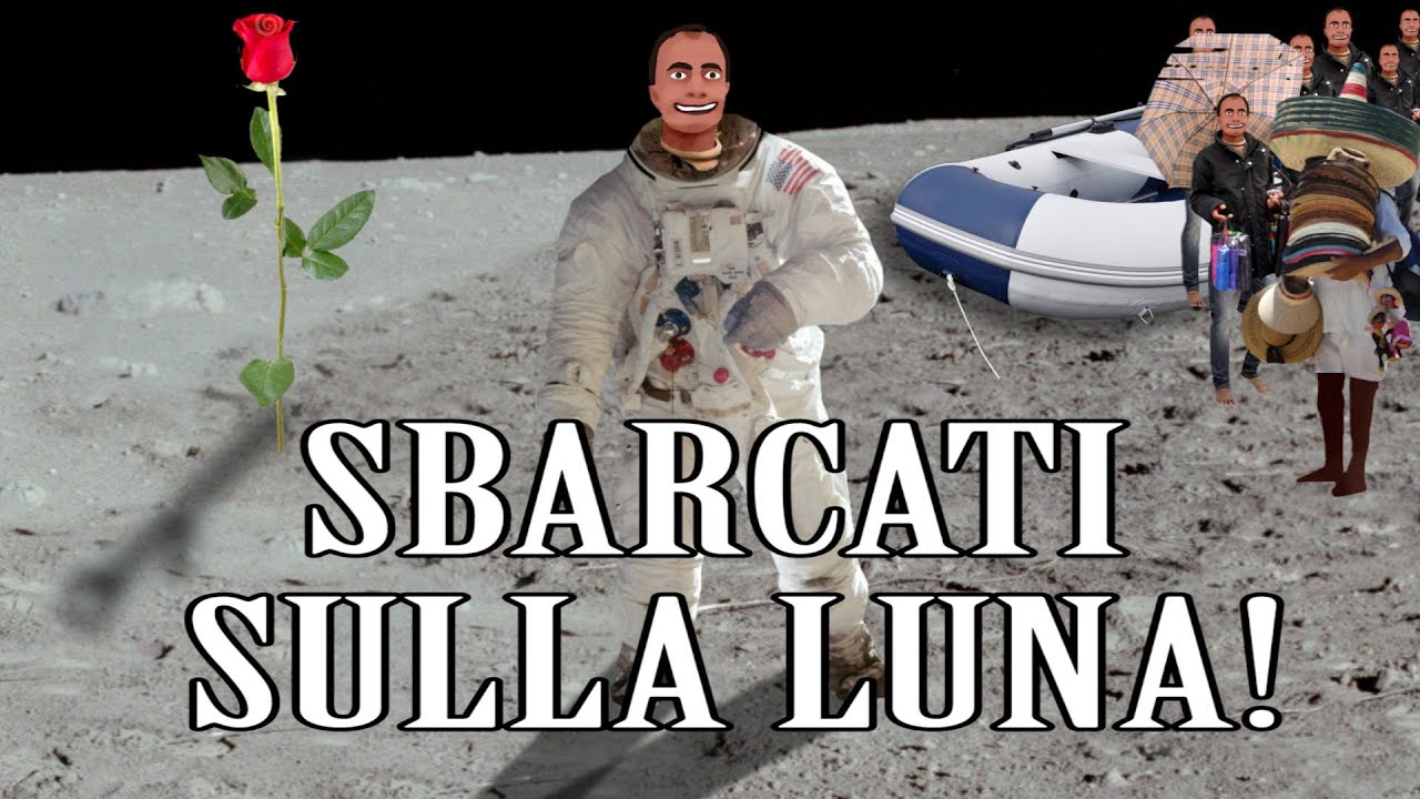 Tg Test - Sbarcano sulla Luna gli immigrati