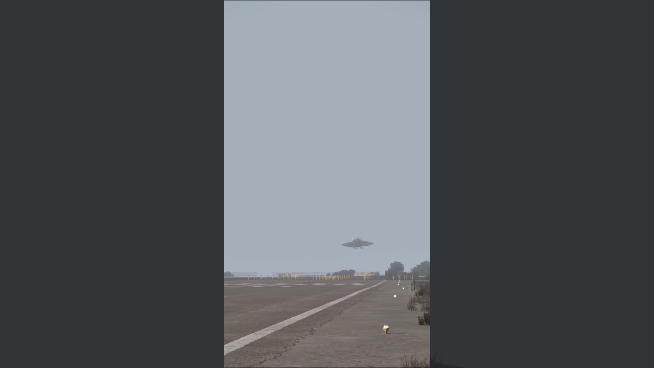 Fighter Jet Touches Down After Completing a Middle East Operation