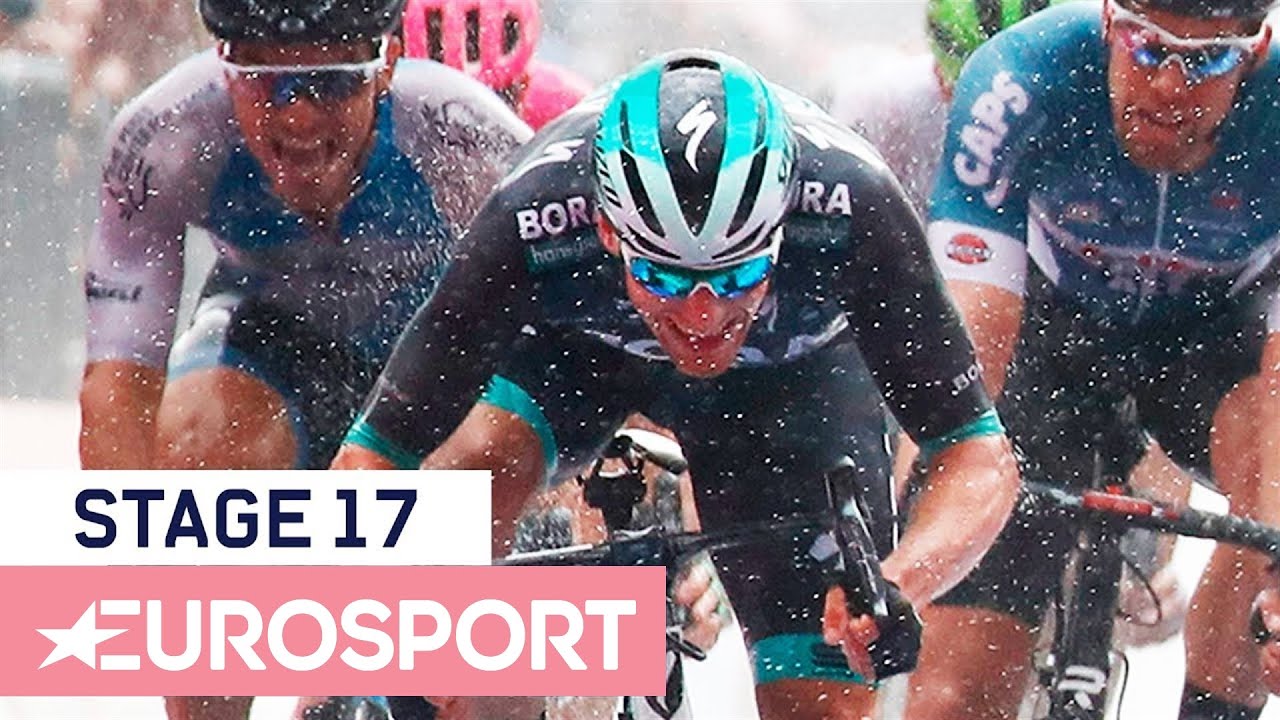 Viviani and Bennett Head to Head in Rainy Sprint Stage | Giro d'Italia 2018 | Stage 17 Highlights