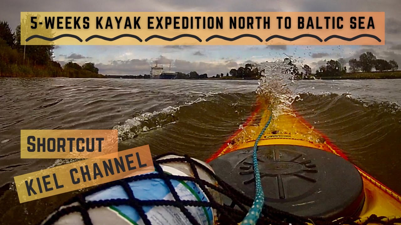 5-Weeks Kayak expedition from the North to Baltic Sea in Autumn. Part 8: Kiel channel.