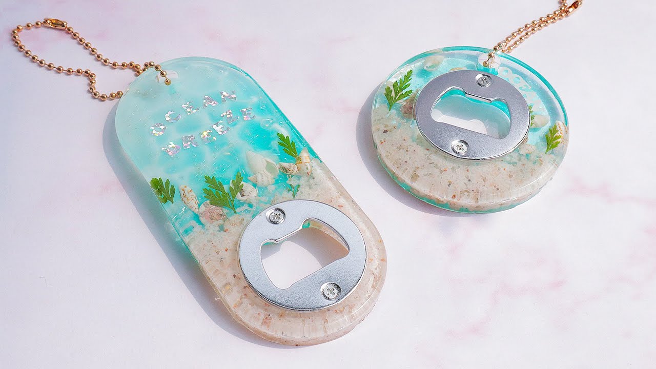 [레진아트] 바다를 담은..병따개?!! 레진으로 병따개까지 만들어버렸다...🍾🌟 레진오프너 만들기