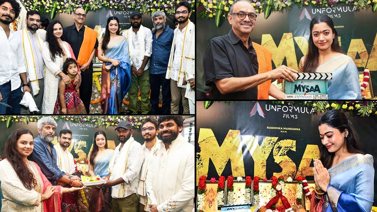 Rashmika Mandanna’s Pan India Film Mysaa Grand Opening Pooja Ceremony | TFPC