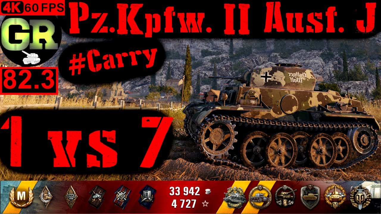 World of Tanks Pz.Kpfw. II Ausf. J WoT Replay - 10 Kills 1.5K DMG(Patch 1.4.0)