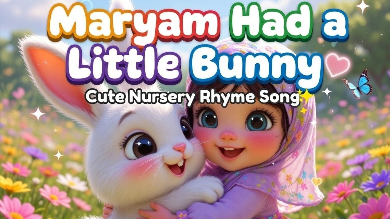Maryam had a little bunny - cute nursery rhyme #muslimrhymes #muslimcartoon #deenkidscartoon