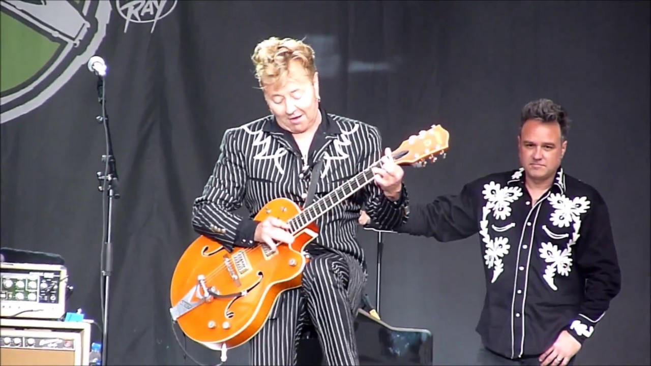 BRIAN SETZER - GRETSCH Guitar Démo - AMERICAN  TOURS  FESTIVAL -