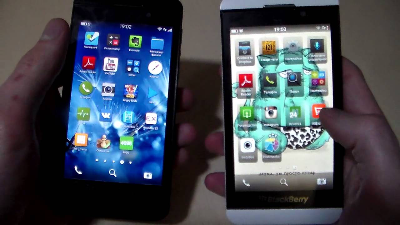 Сравнение: BlackBerry OS 10.3 vs 10.2