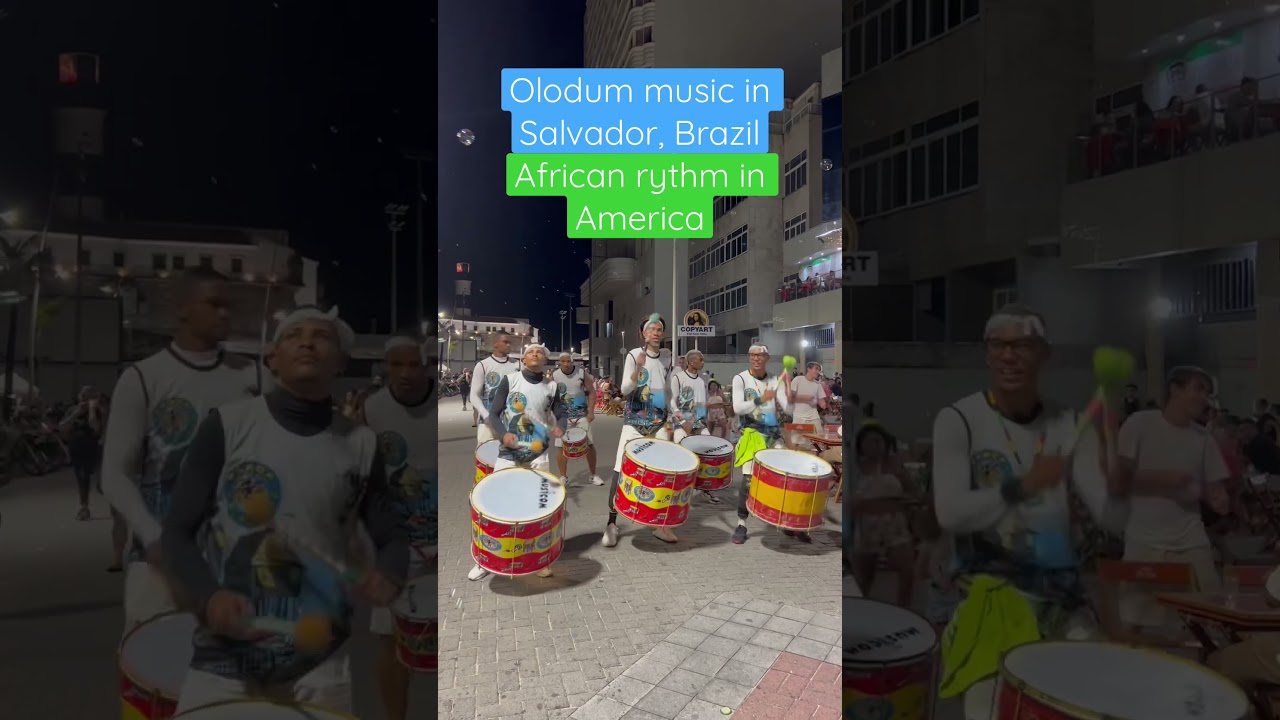 Olodum, the rythm of Afro-Brazilian drums. Salvador, Bahia