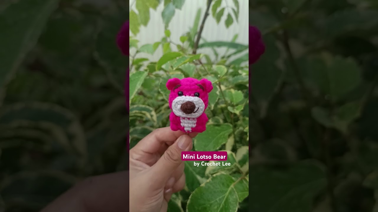Crochet Mini Lotso Bear  