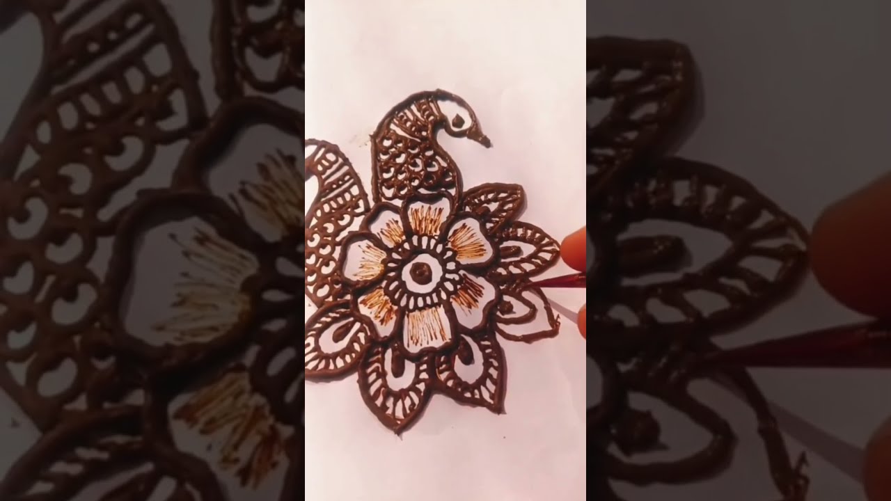 Beautiful peacock mehandi design l Easy and stylish mehandi design 👍👍👍