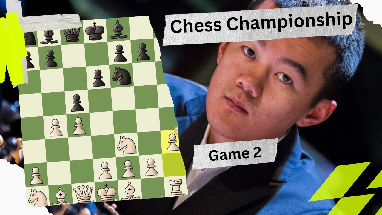 FIDE Chess Championship Rd 2 | Did Ding Liren Really Play 4.h3?