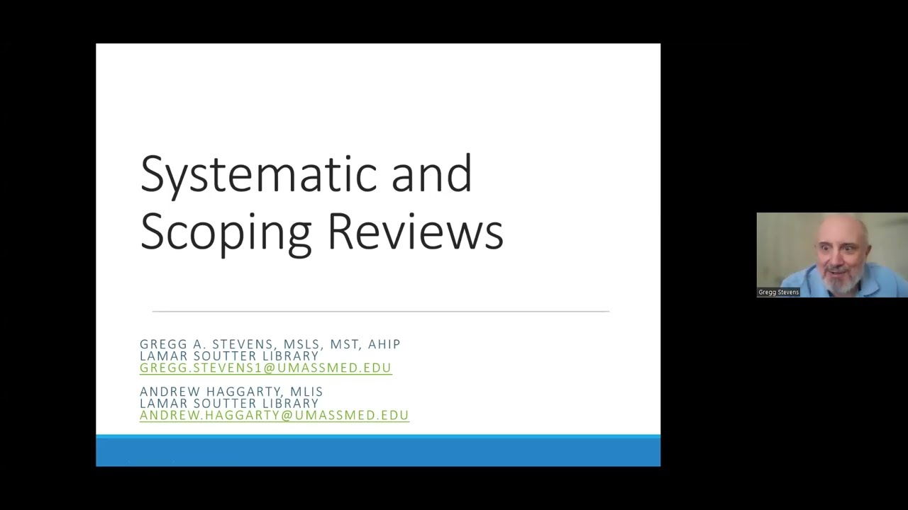 Introduction to Systematic and Scoping Reviews
