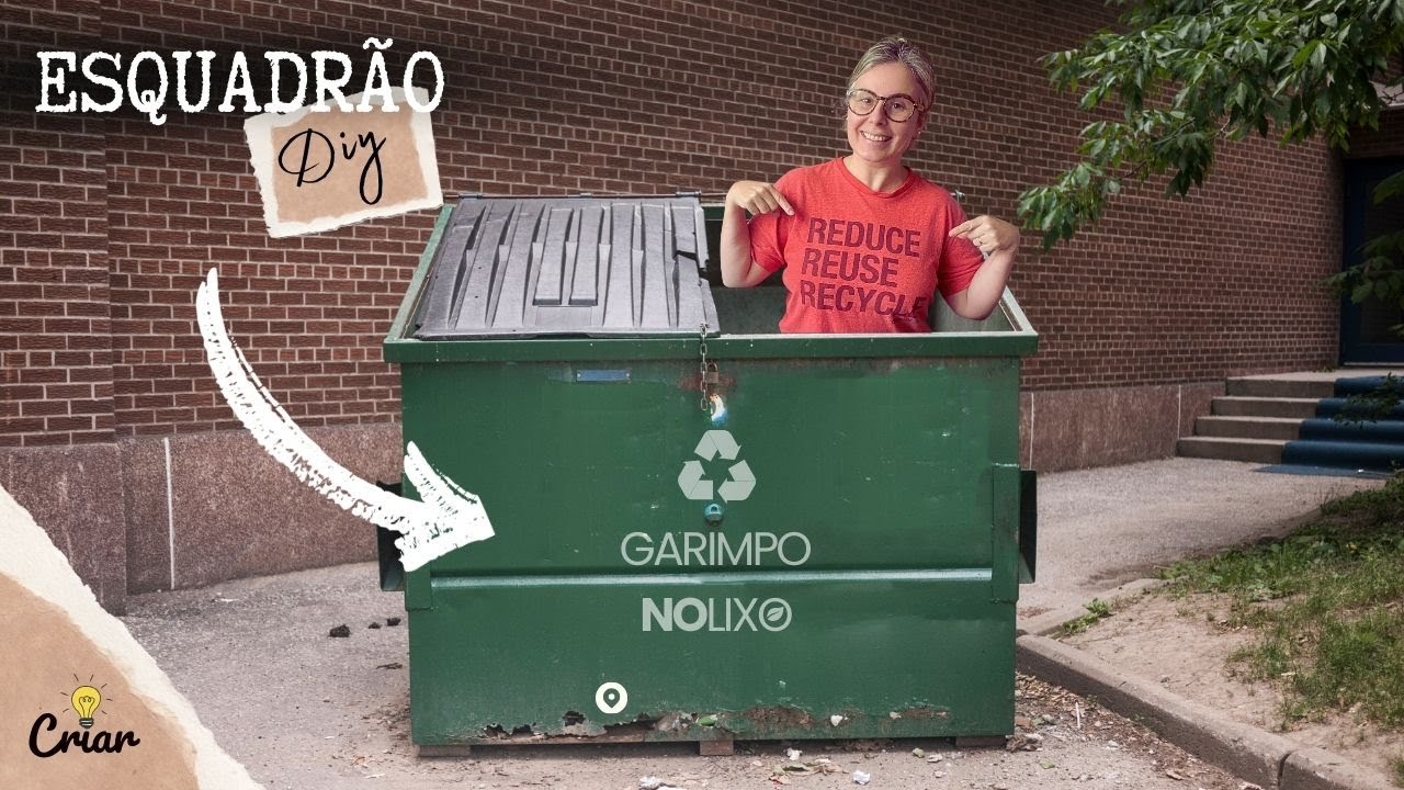 ♻️GARIMPO NO LIXO DA VIZINHANÇA♻️ Reciclagem de tampas plásticas ⭐Esquadrão Diy
