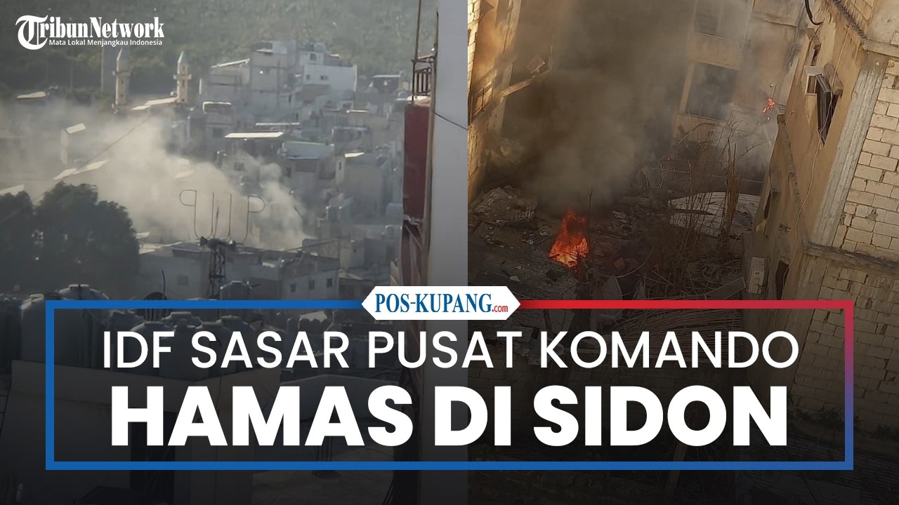 IDF Menyasar Gedung Tempat Pusat Komando Hamas di Sidon Lebanon
