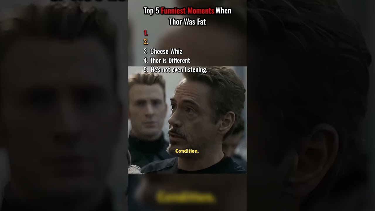 Top 5 Funniest Moments When Thor Was Fat. 😎