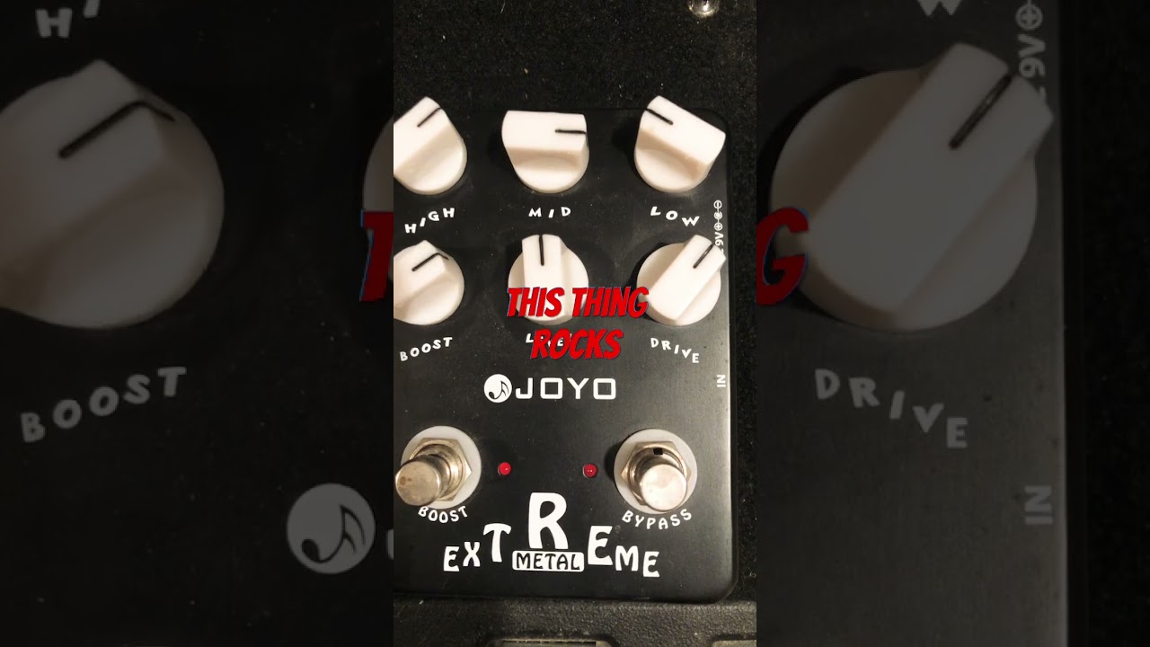 Joyo Extreme Metal pedal is loud and obnoxious! Perfect.