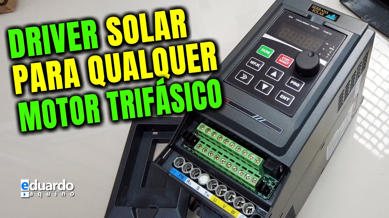 DRIVER Solar Trifásico 2CV para Qualquer Bomba D'Água ou Motor Trifásico Serrana Solar