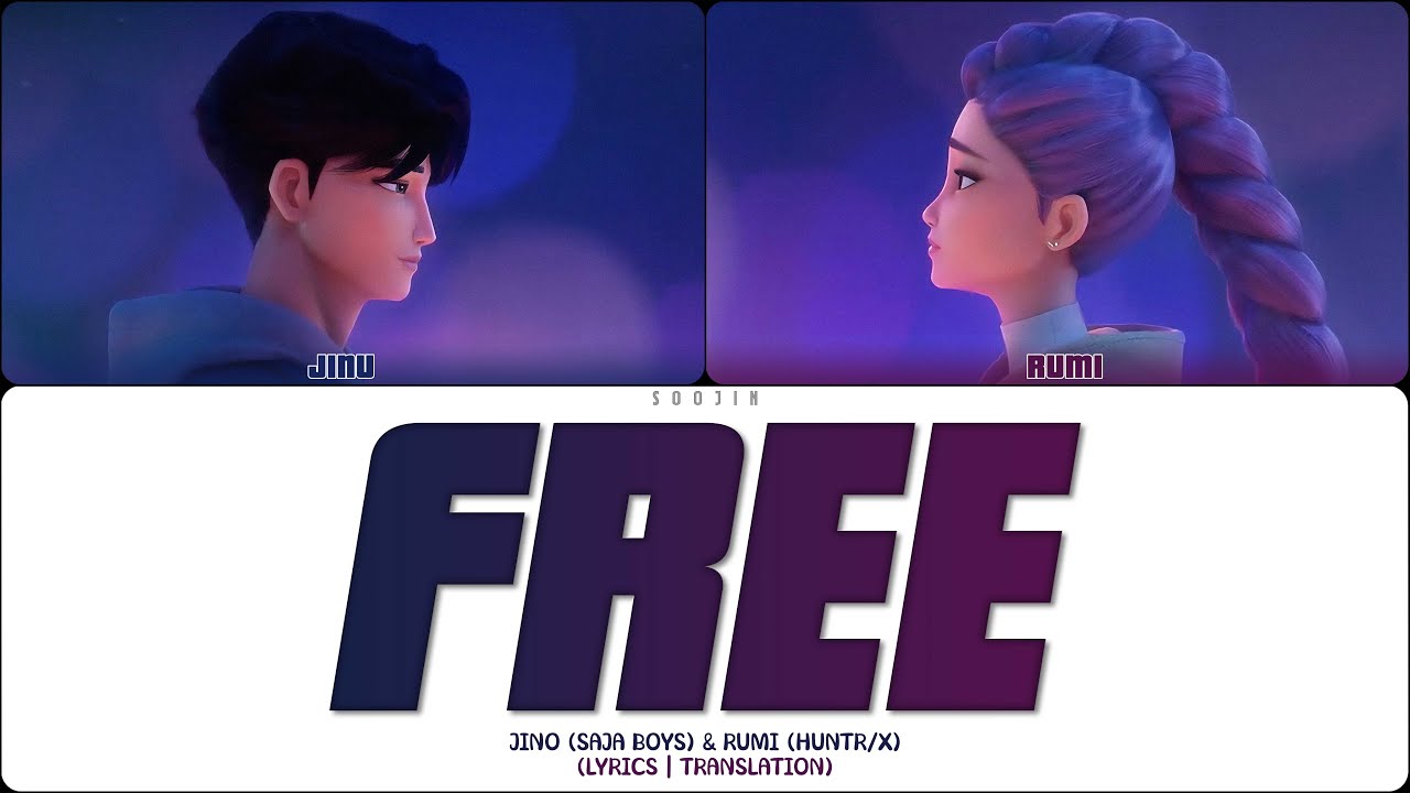 RUMI & JINU - FREE (ПЕРЕВОД | КИРИЛЛИЗАЦИЯ | COLOR CODED LYRICS)