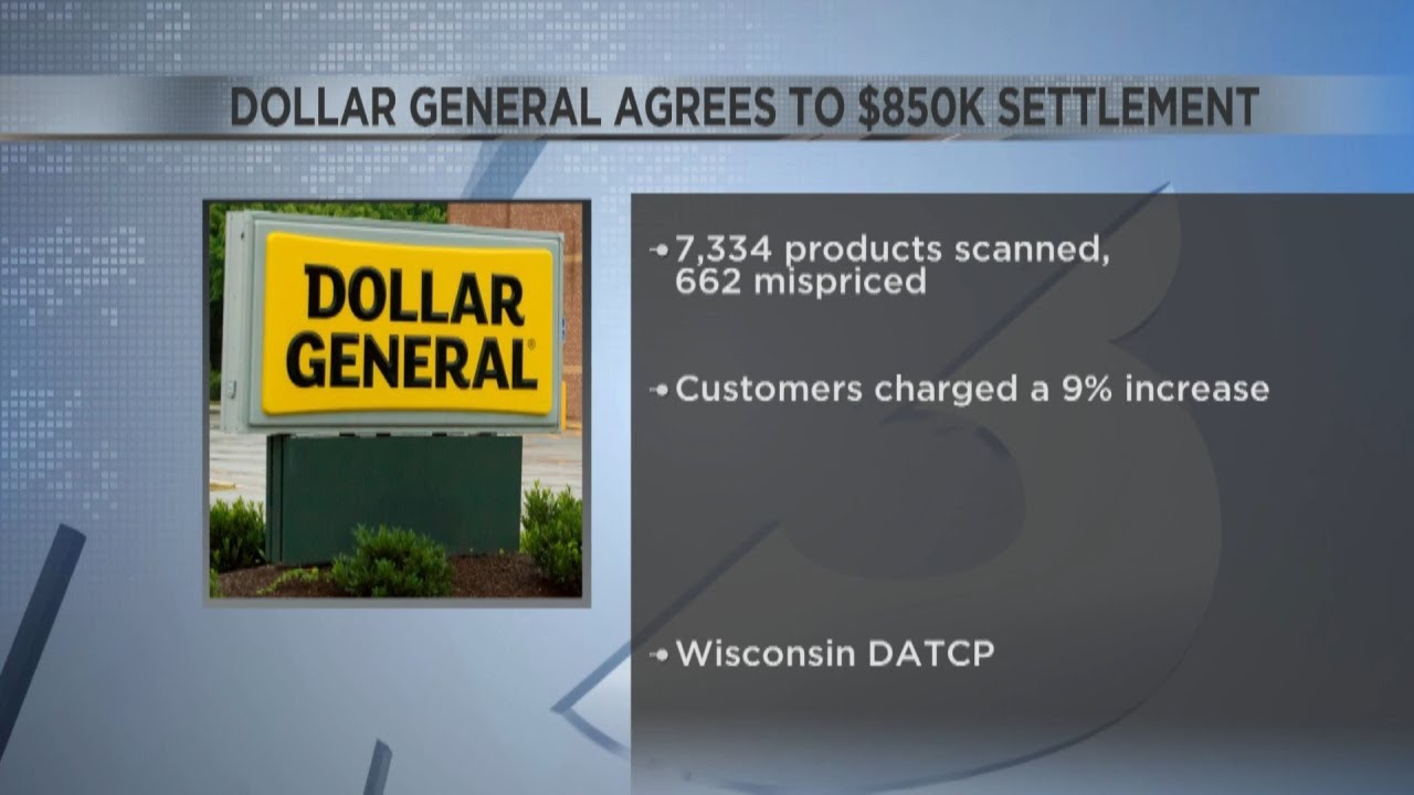 Dollar General agrees to $850,000 settlement after being accused of mispricing items