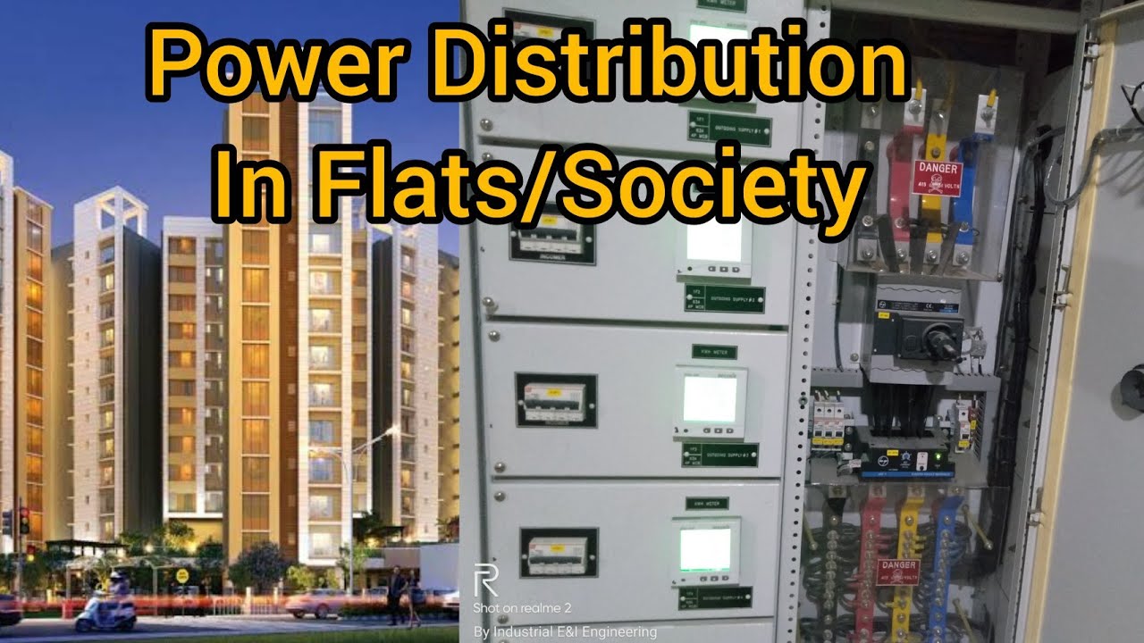 Power Distribution in big flats & soceity | Flats or soceity me power distribution kaise hota hai |