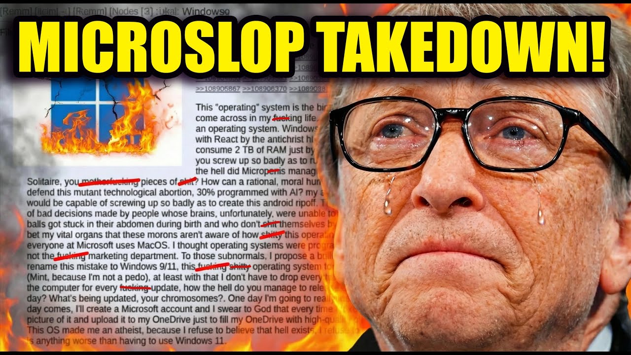 Windows 11 COOKED in Epic Takedown! RIP Microslop! | Clownfish TV