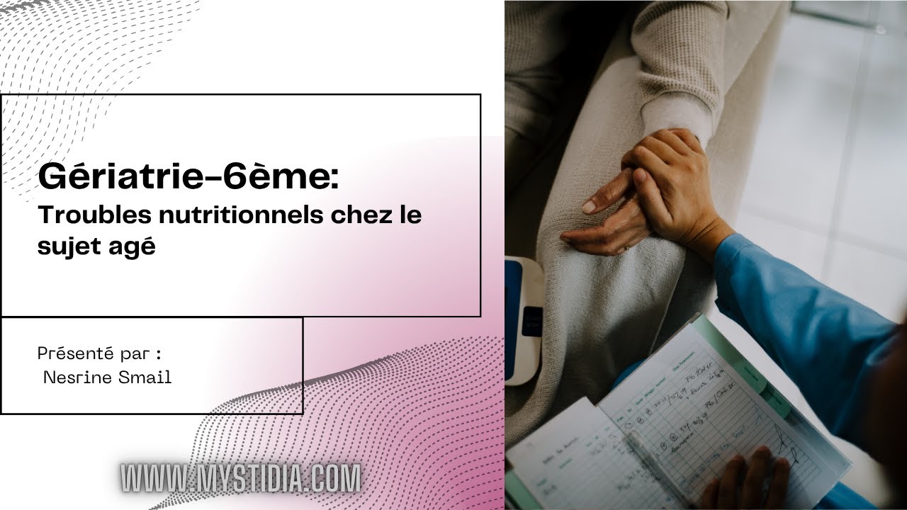 Troubles nutritionnels chez le sujet agé