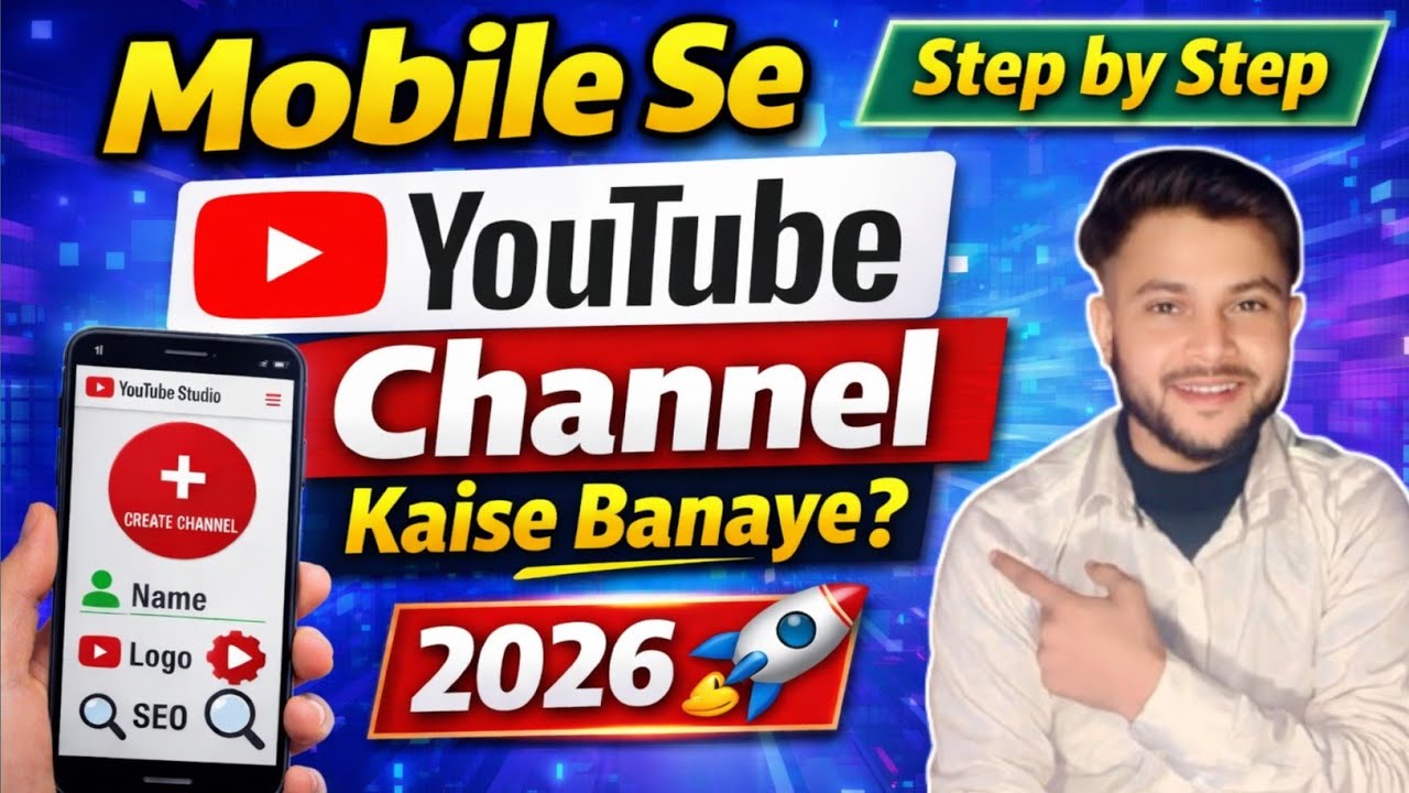 Mobile Se YouTube Channel Kaise Banaye 2026 | Step by Step Hindi Guide