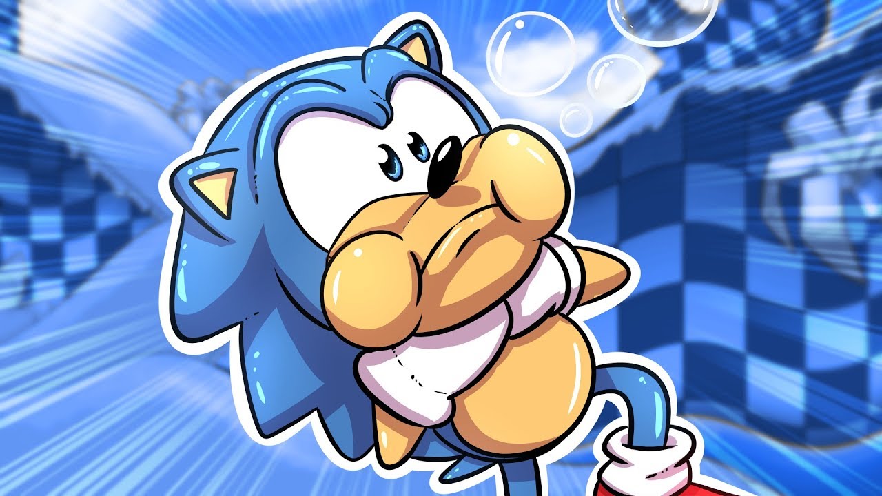 O JOGO DO SONIC INTEIRO DEBAIXO DA ÁGUA!
