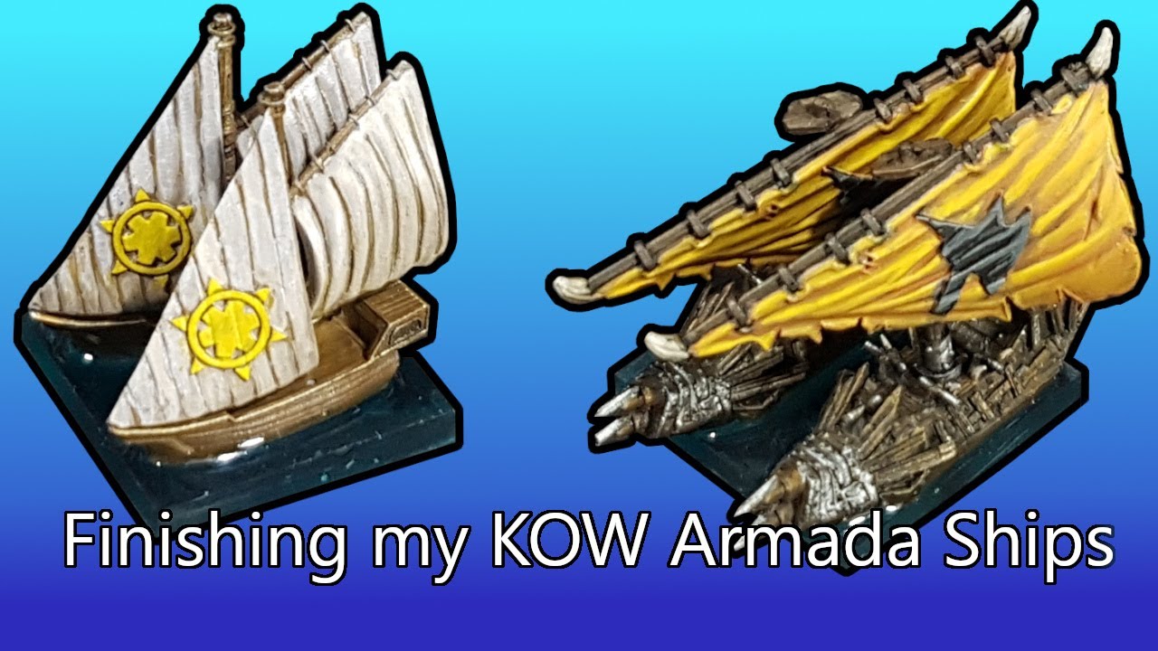 Finishing my Mantic Armada boats!
