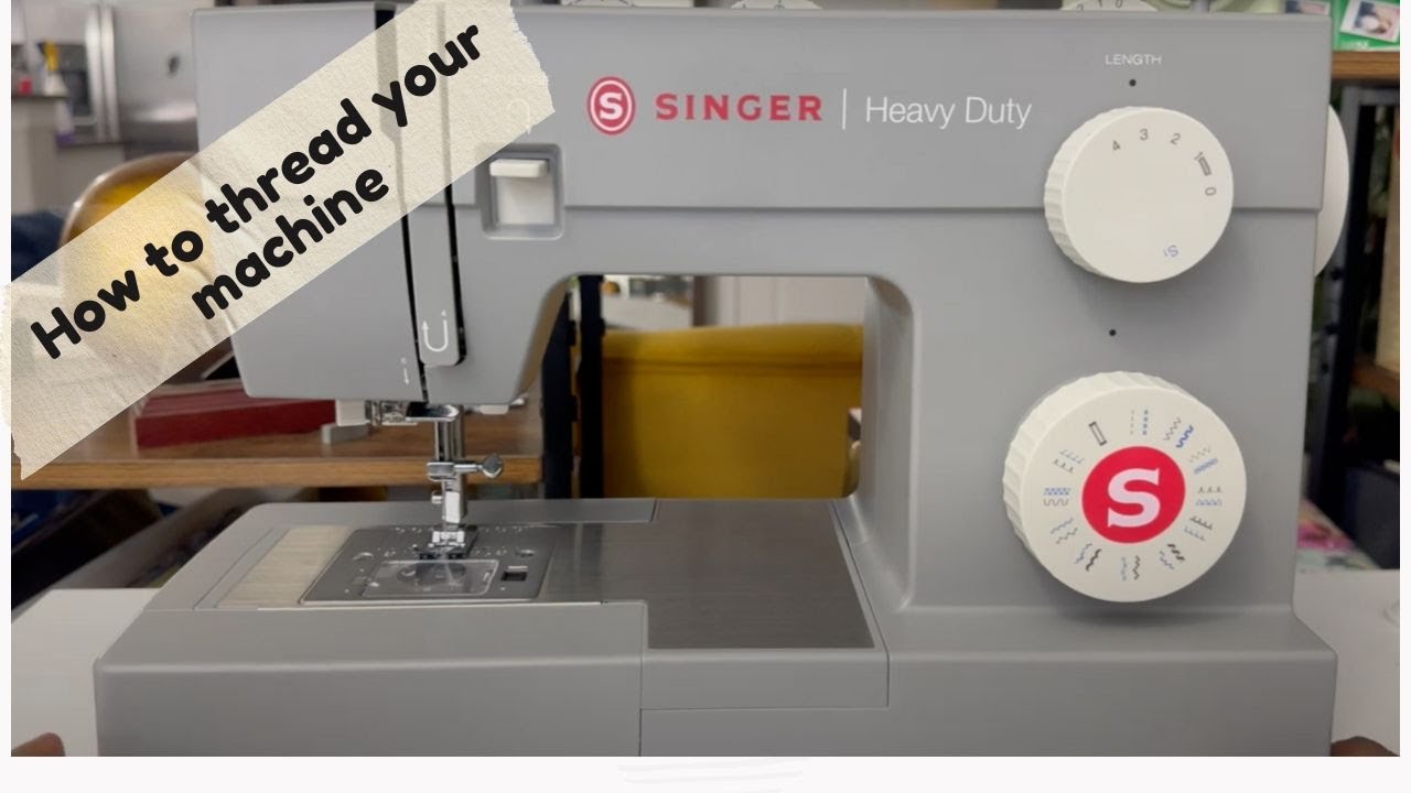 Thread Your machine | Singer heavy Duty | sewing guide | bobbin thread reload | sewing machine tips