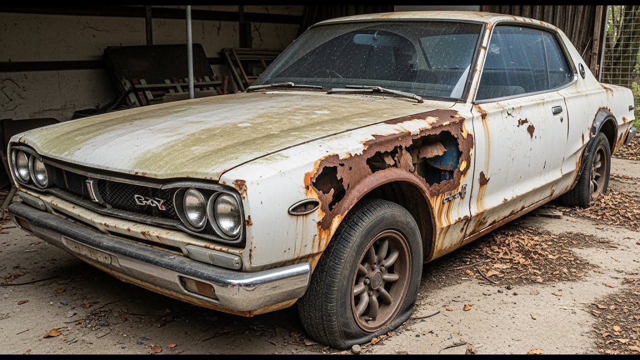 Restoring a Forgotten Nissan Skyline Found in a 40-Year-Old Garage