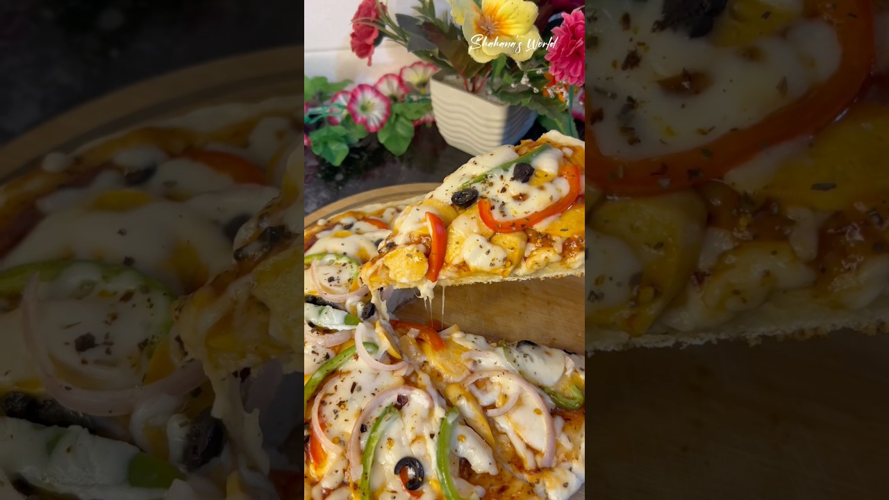 Easy homemade chicken sausage pizza recipe | Delicious sausage pizza recipe 