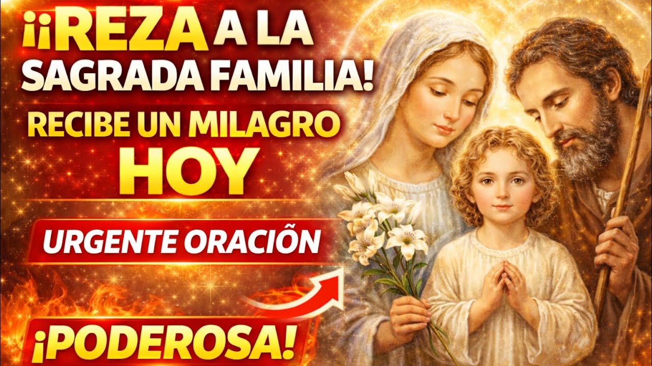 REZA A LA SAGRADA FAMILIA HOY 🙏 Esta Oración Puede Traer un Milagro a Tu Hogar.