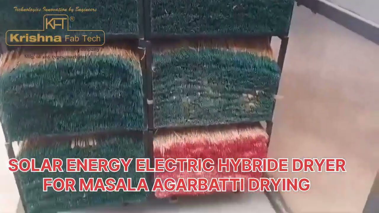 SOLAR ENERGY HYBRID ELECTRICAL DRYER FOR MASALA AGARBATTI DRYING # 9879485819