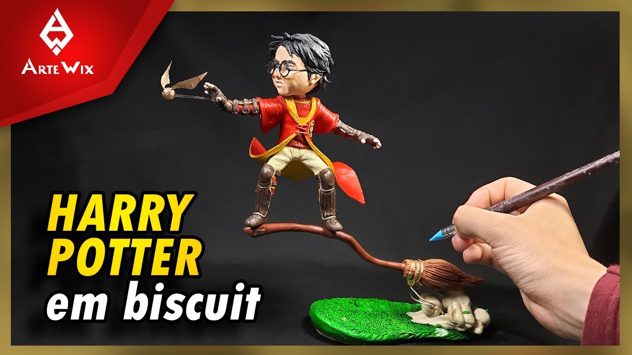 Escultura do HARRY POTTER feita em BISCUIT