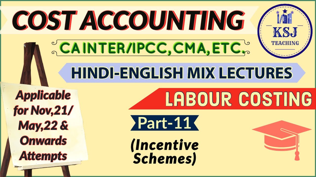 L-26 CA Inter Cost Accounting | CMA Inter | Labour Costing-11