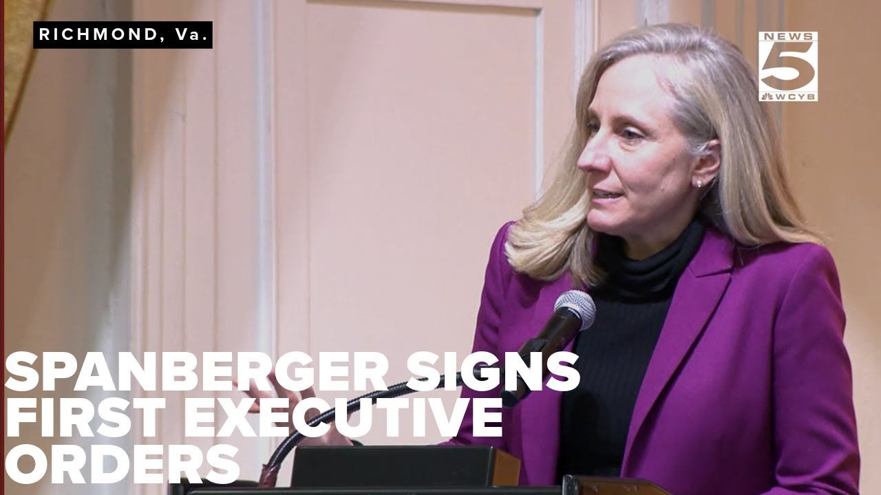 Abigail Spanberger signs her first executive orders as Governor