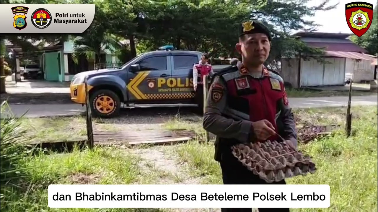 Ramadan Berbagi. Satsamapta Polres Morowali Utara bagikan sembako kepada warga kurang mampu