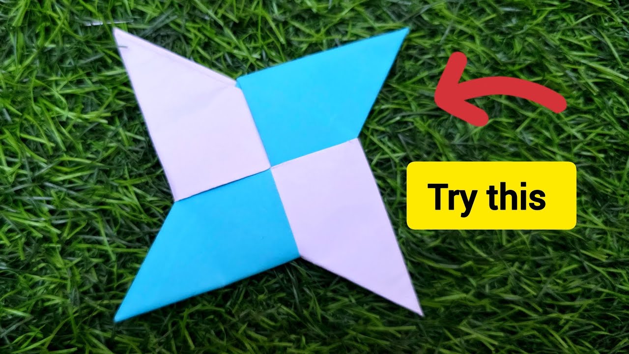 How To Make a Paper Ninja Star (Shuriken) - Origami part-10