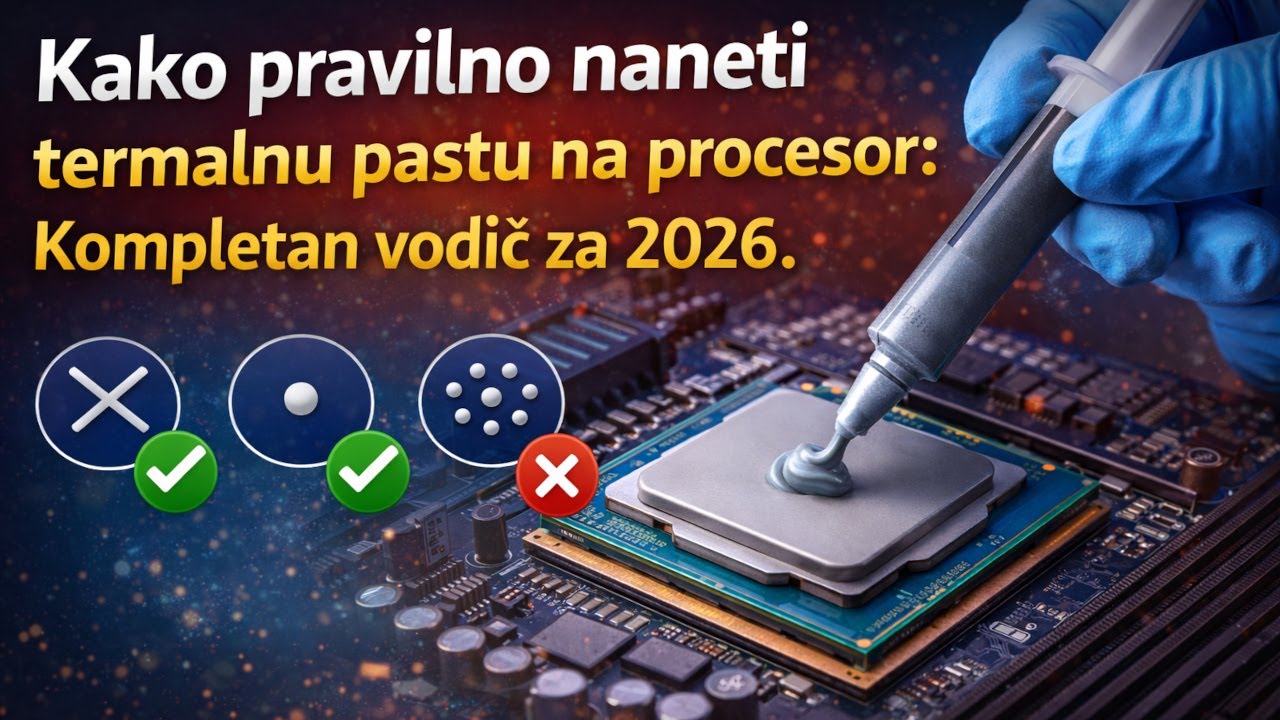 Kako pravilno naneti termalnu pastu na procesor?