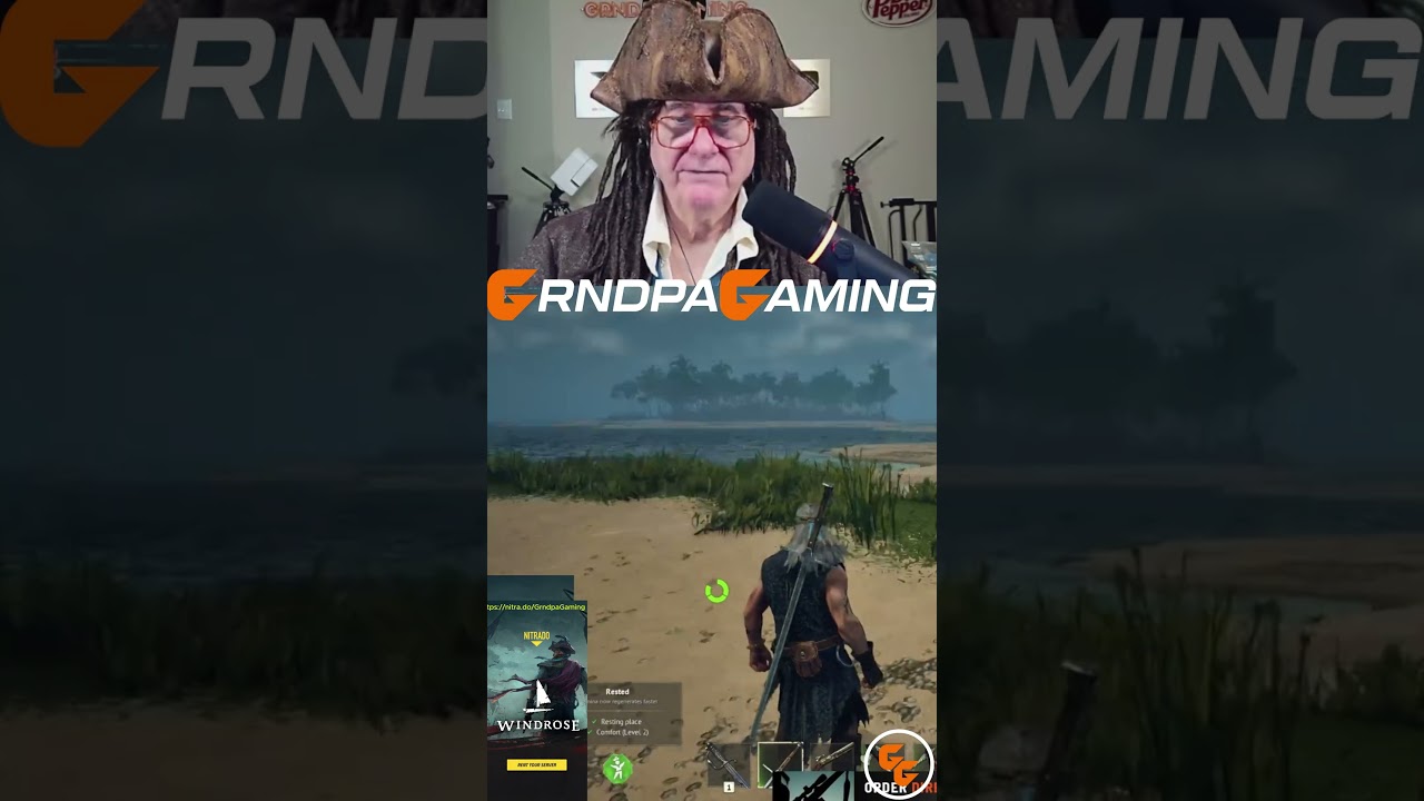 73-летний мужчина входит в &laquo;Ветророзу&raquo;. Начинается хаос. #windrose #fypviral #pirates #comedy