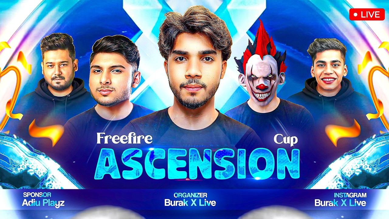 FREE FIRE ASCENSION CUP 🏆 QUALIFIERS DAY-1 🎮 FT - NXT , NG , RNX , MNZ  , UGxGRP , - free fire live