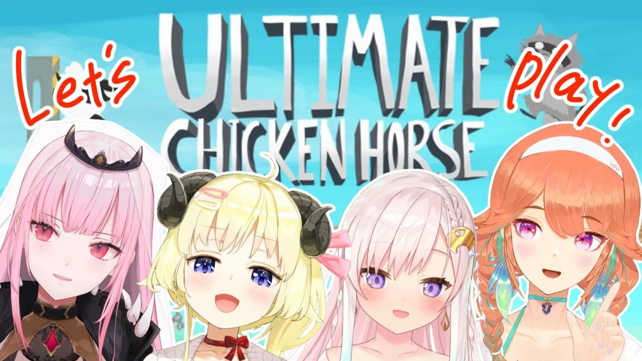 【Ultimate Chicken Horse】ドキドキのワールドワイド交流...💛【hololiveJP&ID&EN】