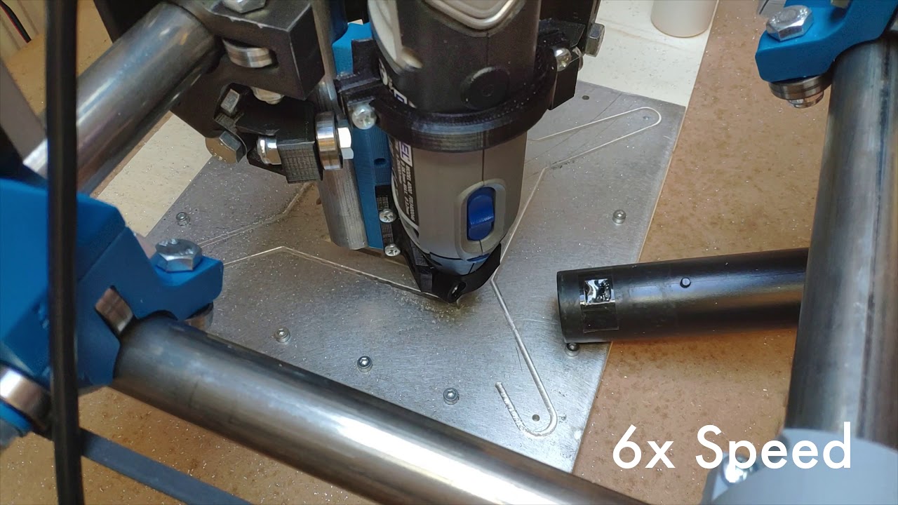 Cutting Aluminum on the MPCNC (Mostly Printed CNC) - 3D Printer Upgrade Part