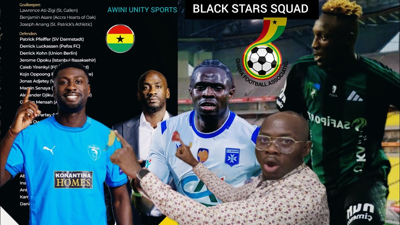Состав сборной Ганы «Черные звезды» из 26 человек на товарищеские матчи против Австрии и Германии