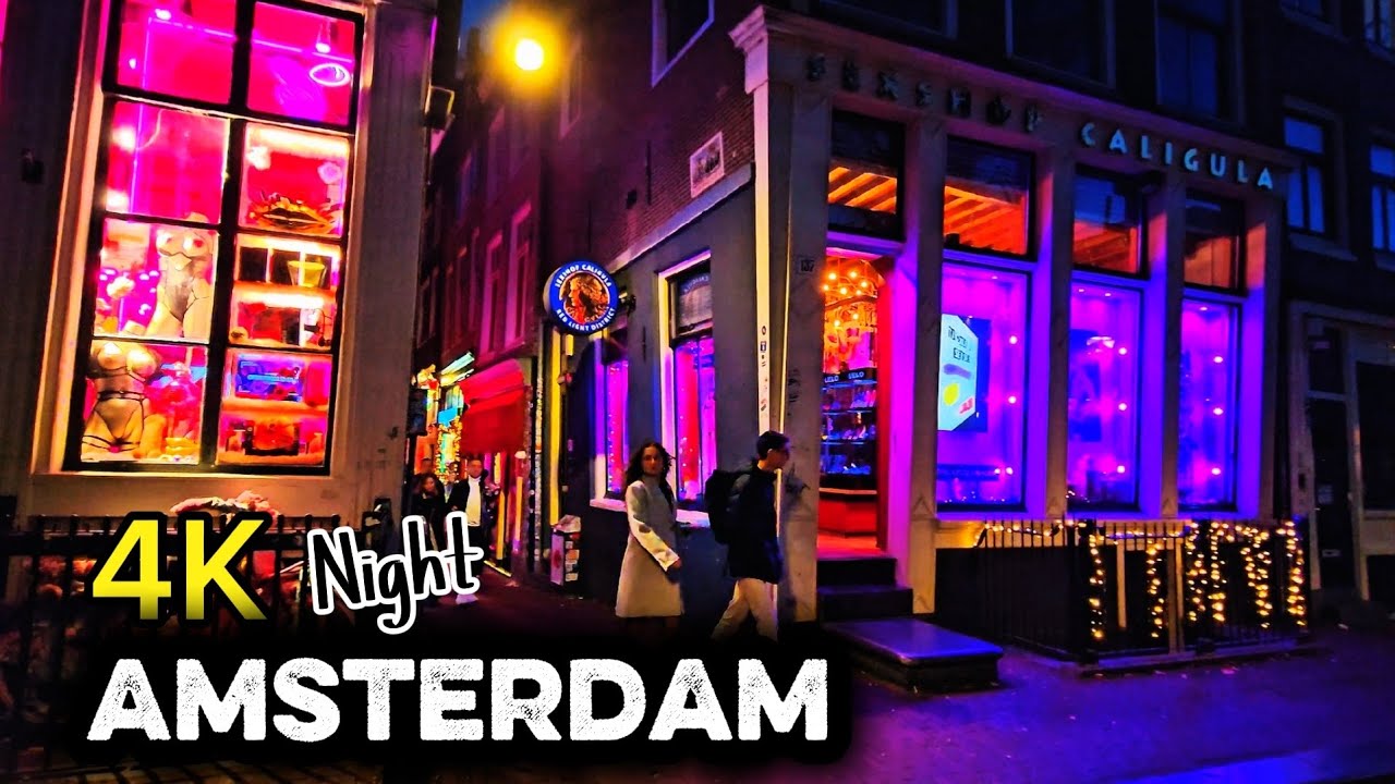 4K | Amsterdam Night Walk | ASMR City Ambiance | Full Immersion