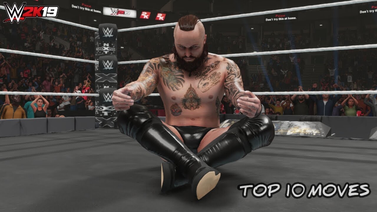 Top 10 moves of Aleister Black - wwe 2k19