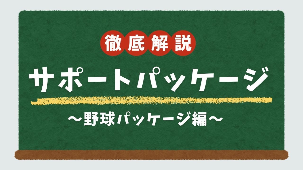 【TISサポート紹介】野球サポートパッケージ