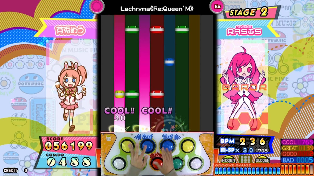 [pop'n music peace] Lachryma《Re:Queen'M》 EX